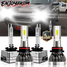 Combo LED Headlights High Low Bulbs Beam Kit HID For Chevrolet Tahoe 2015-2020