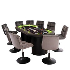 Pokertisch Spieltisch Kartentisch FULLHOUSE bis 9Personen