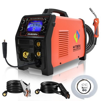 5in1 Gas/Gasless SYN MIG Welder Stick Lift TIG Welder Spool Gun 110V/220V HITBOX