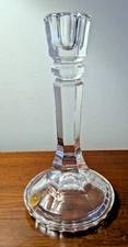 Pristine Crystal 8.5" Candlestick RCR Royal Crystal Rock Candle Holder Italy