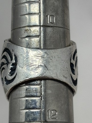 "RETIRED" LARGE King Baby STUDIO FENDER STERLING RING 50 gram-COLLECTOR Size 11 - Picture 14 of 14