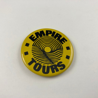 Vintage EMPIRE TOURS Button, Pinback