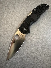 Spyderco Native 5 in S110V  Steel LW  Plain Folding Knife-Black