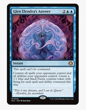 Glen Elendra's Answer | MTG ECL | Mythic | Blue Counterspell Faerie Token | NM