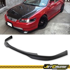 Fits 98-00 Honda Accord Coupe Front Bumper Lip Spoiler Jdm T-r Style Black Pp