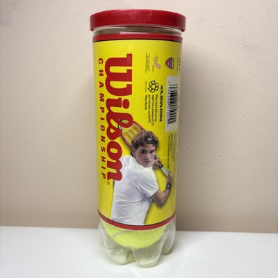 WILSON FEDERER BALL 5缶 Roger Federer Tennis Balls Wilson Championship Extra Duty 3 Pack