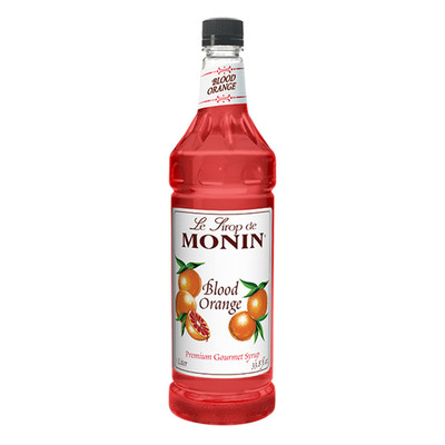 Blood Orange Syrup 33.8 Fl Oz Cocktail and Mocktail Ingredient Non GMO