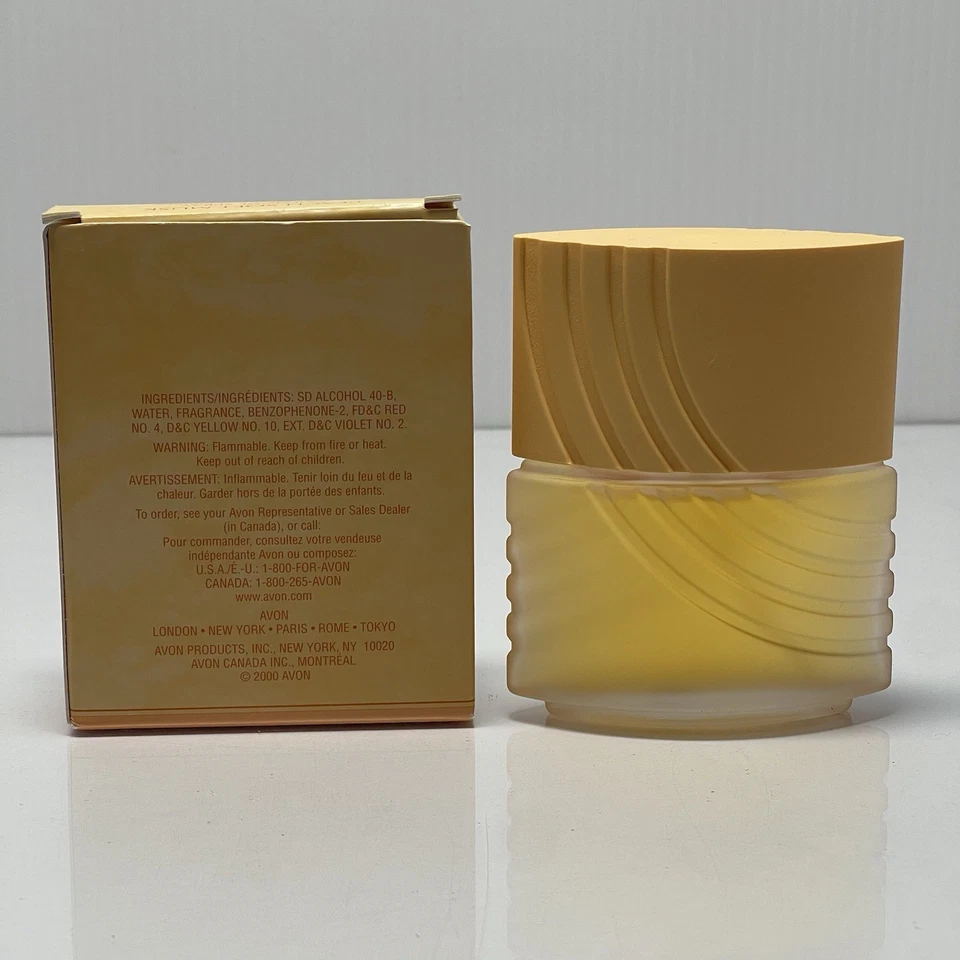 雅芳桃软麝香古龙水喷雾 1.7 液量盎司 50 毫升 2000 全新带盒 — 第 2/4 张图片