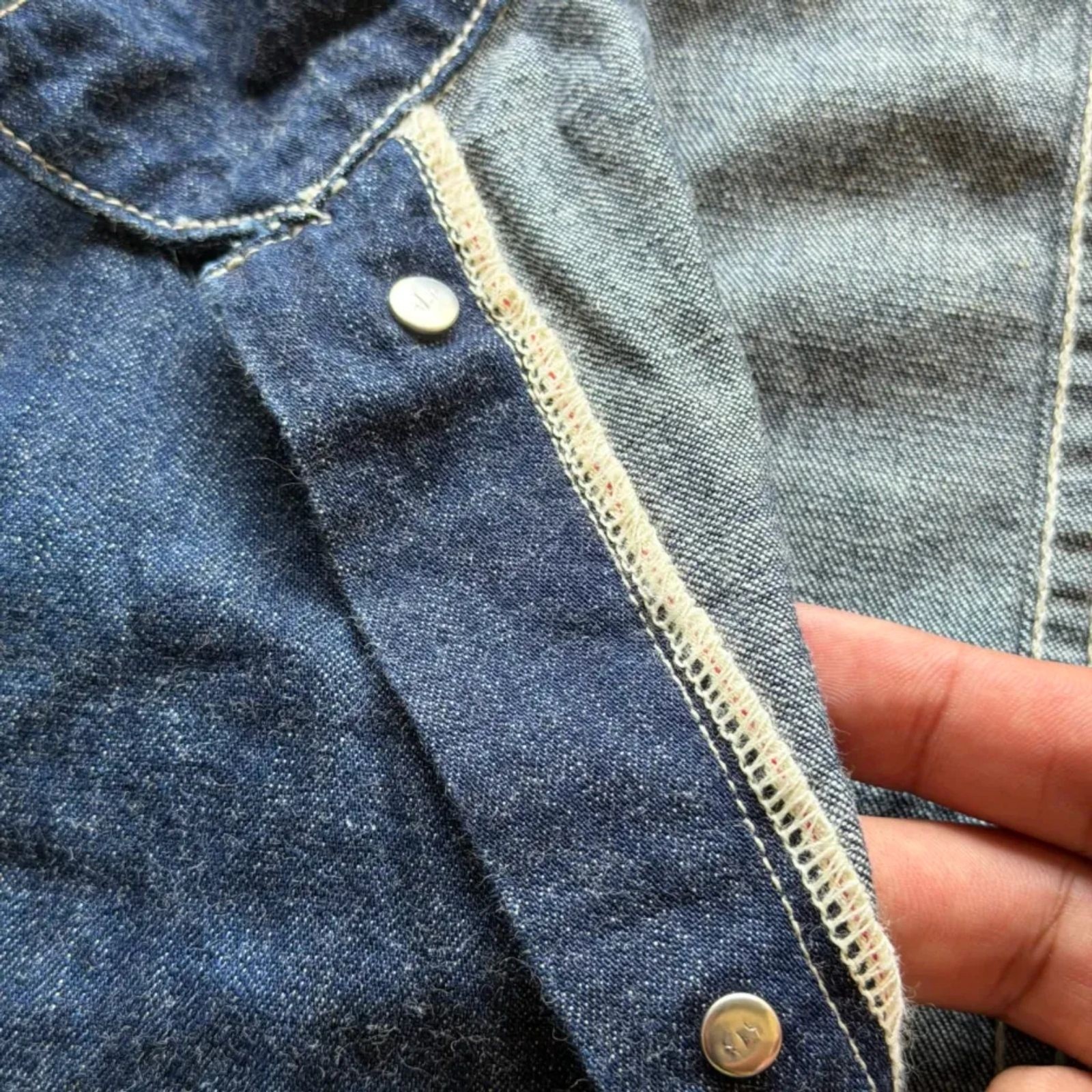 Vintage LVC Levi's Selvedge Denim Coveralls Donut Button WW2 SAMPLE GARMENT image 3