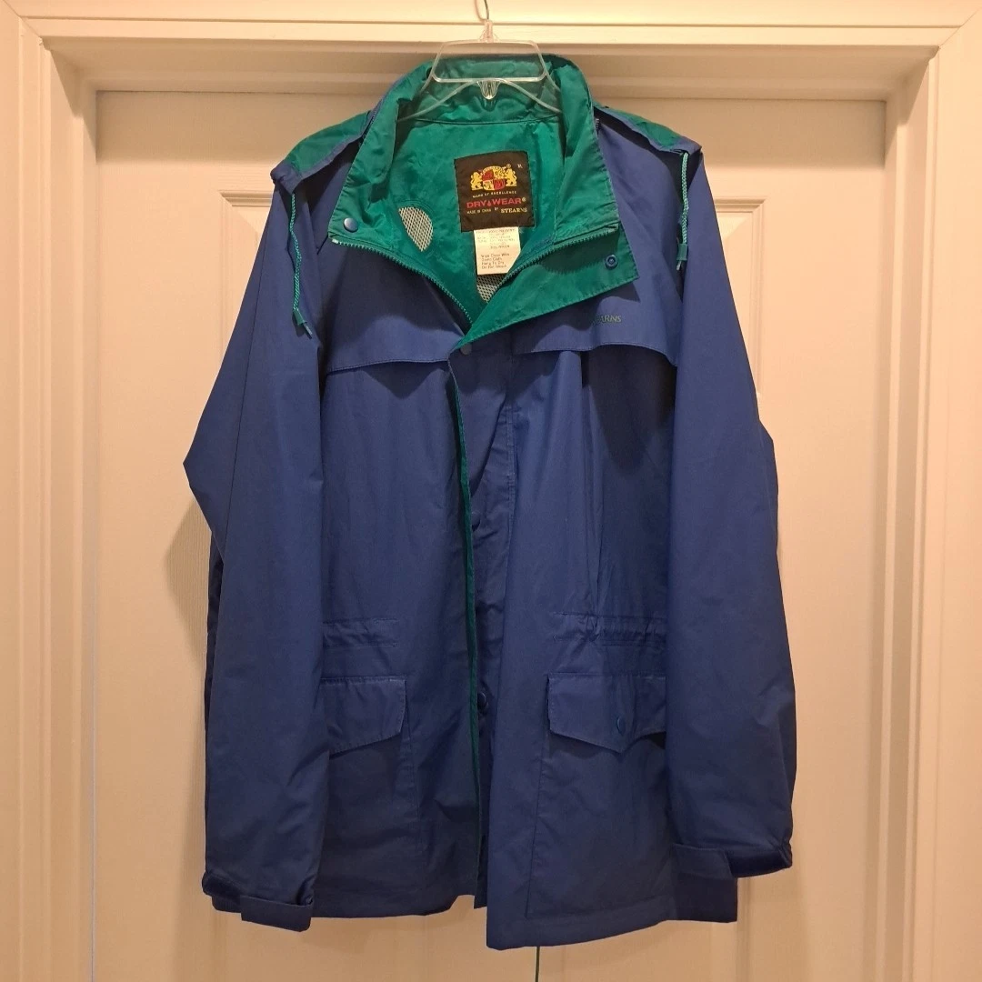 Combinaison De Pluie Vintage Stearns Driflex - Veste XL, Pantalon M - Jaune Nylon