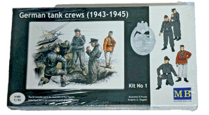 MASTER BOX 1:35 SCALE " GERMAN TANK CREW (1943-1945) " PLASTIC MODEL KIT #3507
