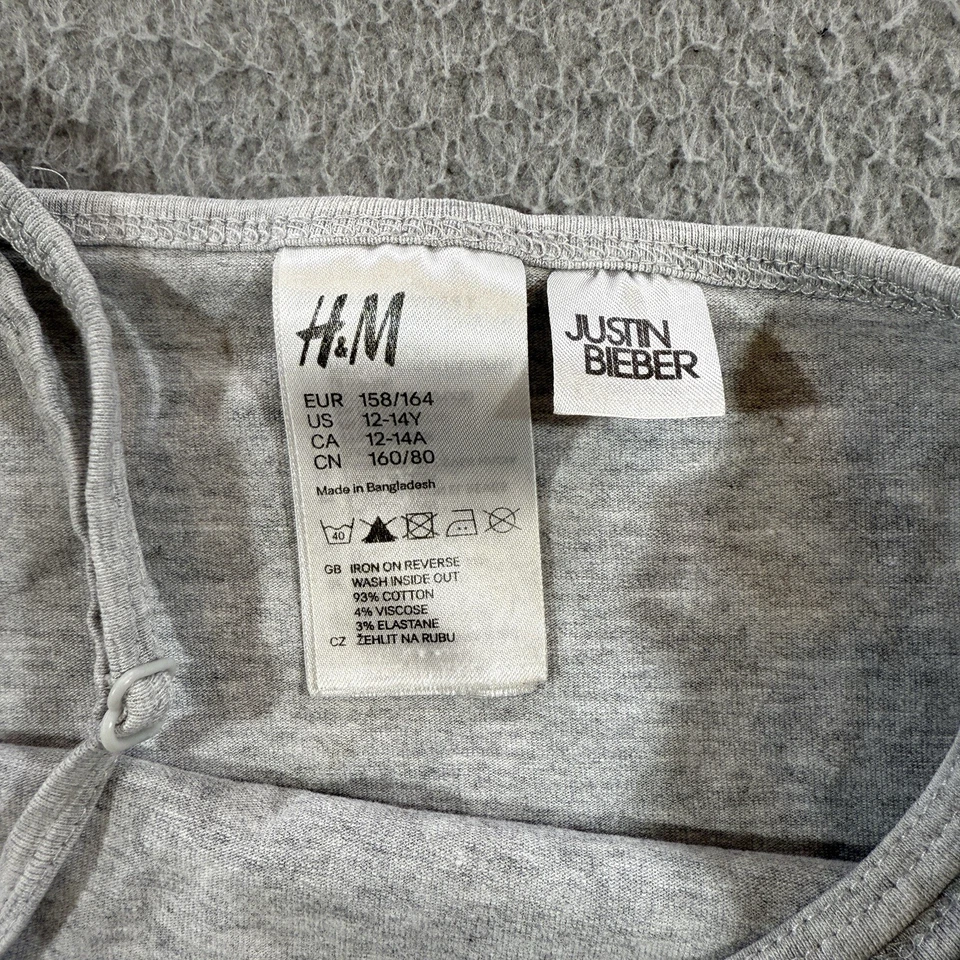 Camiseta sin mangas H&M niñas 12-14 años concierto Y2K Babydoll ropa de calle Foto 2 de 4