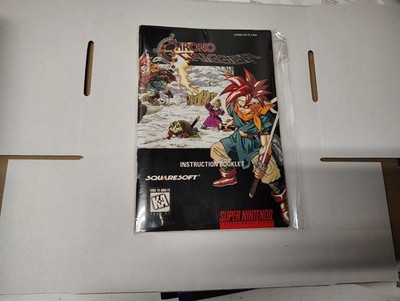 Chrono Trigger SNES Instruction Booklet Manual Only SNES ''Mint'' Collector Cond.