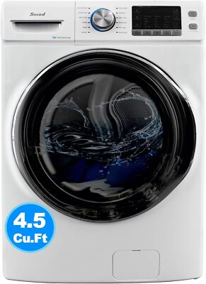 Smad 27 in. 4.5 cu. ft. Front Load Washing Machine with Quiet Inverter Motor