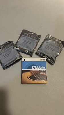 DAddario EJ16-3D Phosphor Bronze Light Gauge Guitar Strings .012-.053