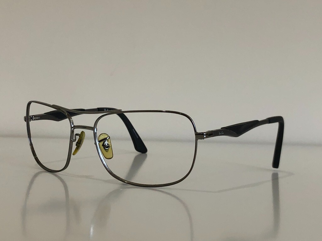Ray-Ban Aviator Silver-Black Frame Only RB3515 004/71 58-17 3N Ray Ban RB 3515 004/71 58-17 3N Flex Hinge Silver Metal  main image 4