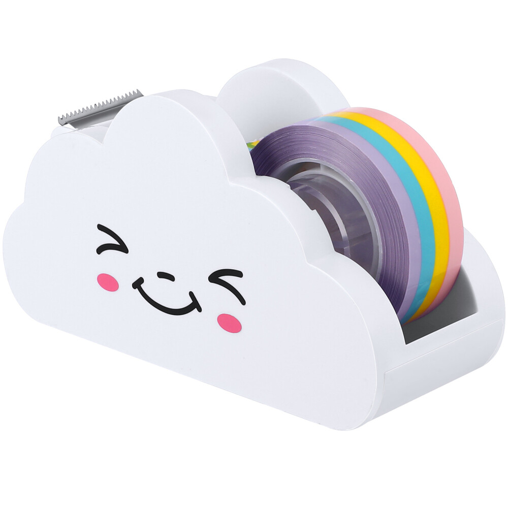 Desktopcloud tape dispenser Tape Dispenser with Rainbow Tape Cartoon Cloud-image