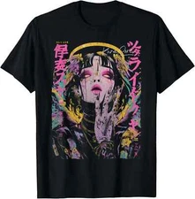 Cyberpunk Angel Shirt Japanese Streetwear Techwear Tee Unisex Adults
