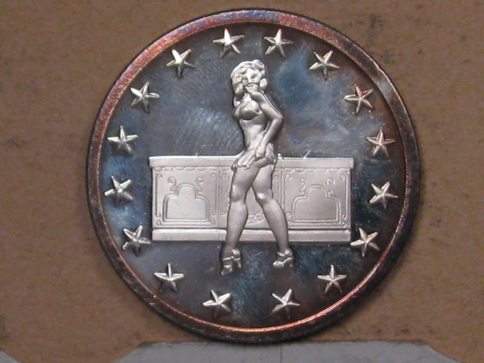 Billy Buck 1 Oncia Troy .999 Argento SSM Rotondo Monica/Res. Scrivania #24 - Immagine 3 di 4