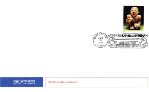 USPS FDC Ceremony Program #3873f Mississippi Effigy Am. Indian Art Single 2004