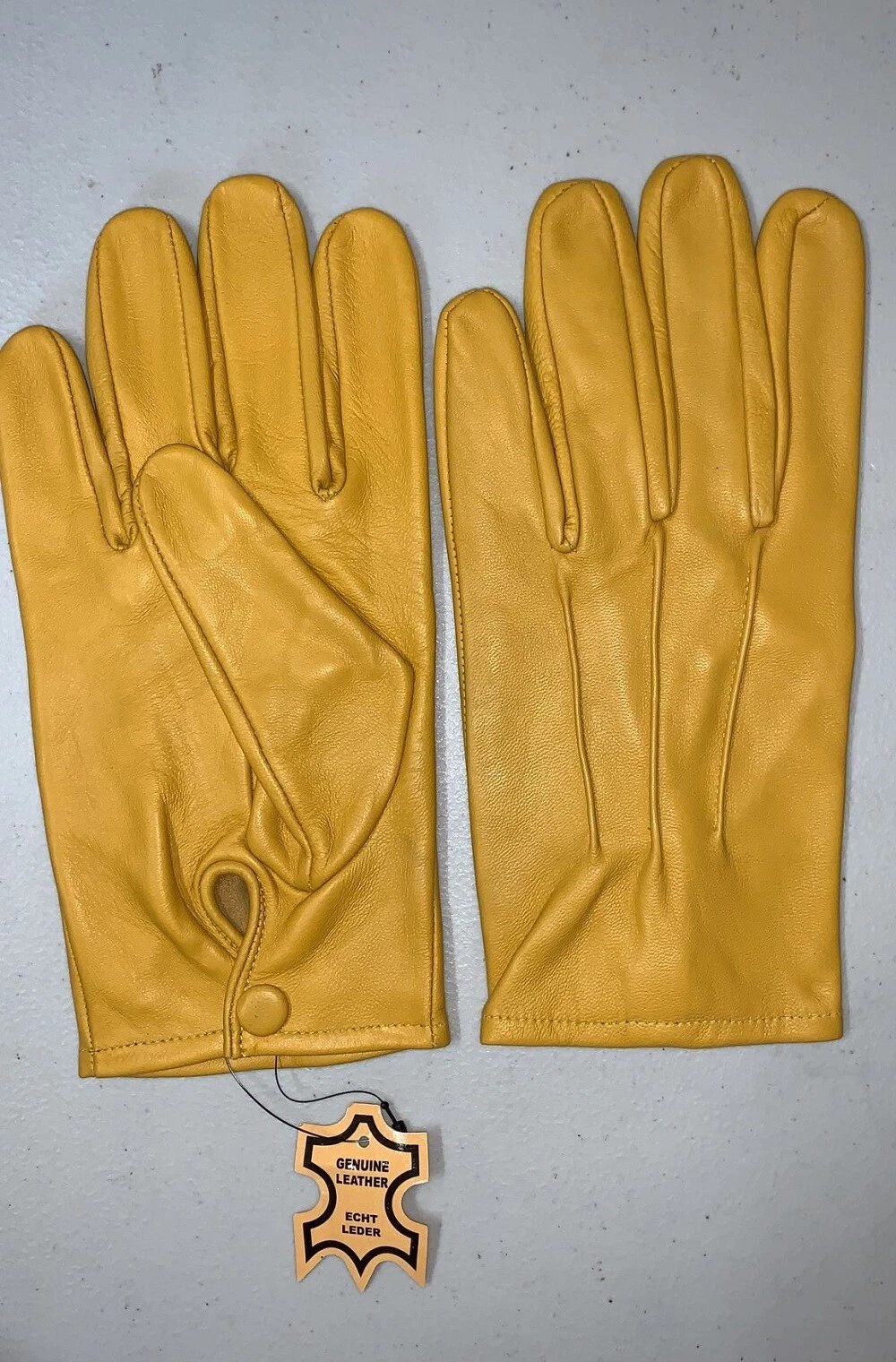 Men's Leather Dress Gloves, Driving Gloves, Made With Genuine Sheep Skin Leather