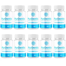 Purdentix Oral Probiotic Support Healthy Teeth and Gums Pur Dentix - 10 Bottles