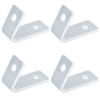 4 Pcs 2 Hole Closed 60 Degree Corner Bracket for 1-5/8'' Strut Channel Galvani...