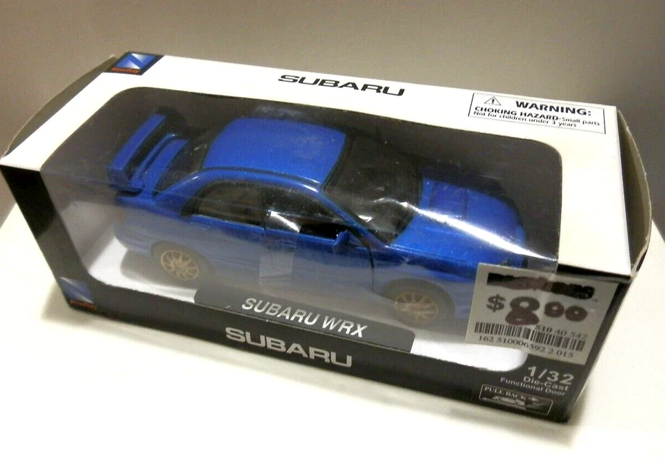 New-Ray CityCruiser Collection 1/32 Blue Subaru WRX Motorized - Image 2 of 4