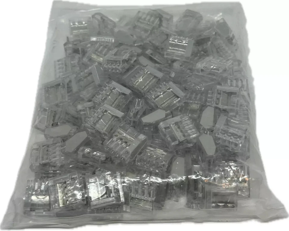 ETLIN-DANIELS PC254T 4 POLE PUSH IN WIRE CONNECTOR 12–22 AWG 600V CLEAR 100 PCS - Image 4 of 4