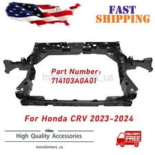 Front Radiator Support Assembly Black For Honda CR-V CRV 2023-2024 714103A0A01