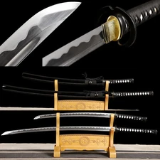 40''Katana+30''Wakizashi Musashi 1095 Steel Japanese Samurai Sharp Swords Set