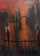 ELIANO FANTUZZI QUADRO DIPINTO OLIO SU TELA 50x70