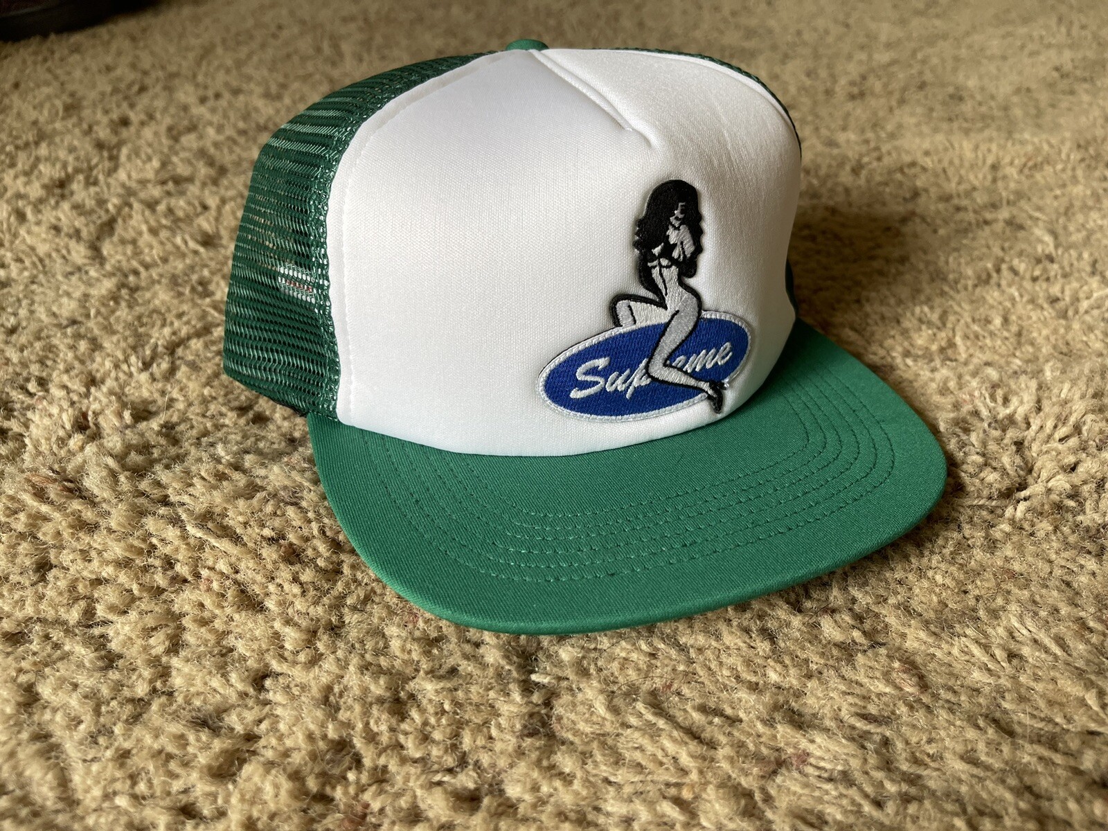 Supreme Pin Up Mesh Back 5-Panel Trucker Hat Green – Brand New DS