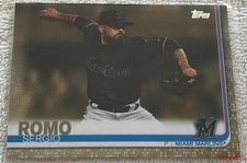 2019 Topps Update SERGIO ROMO #US164 Gold Parallel 1294/2019 Miami Marlins