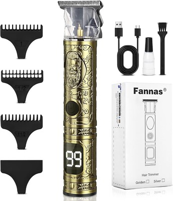 Professional Hair Trimmer, Cordless Zero Gapped Hair Clippers & Shavers for Men