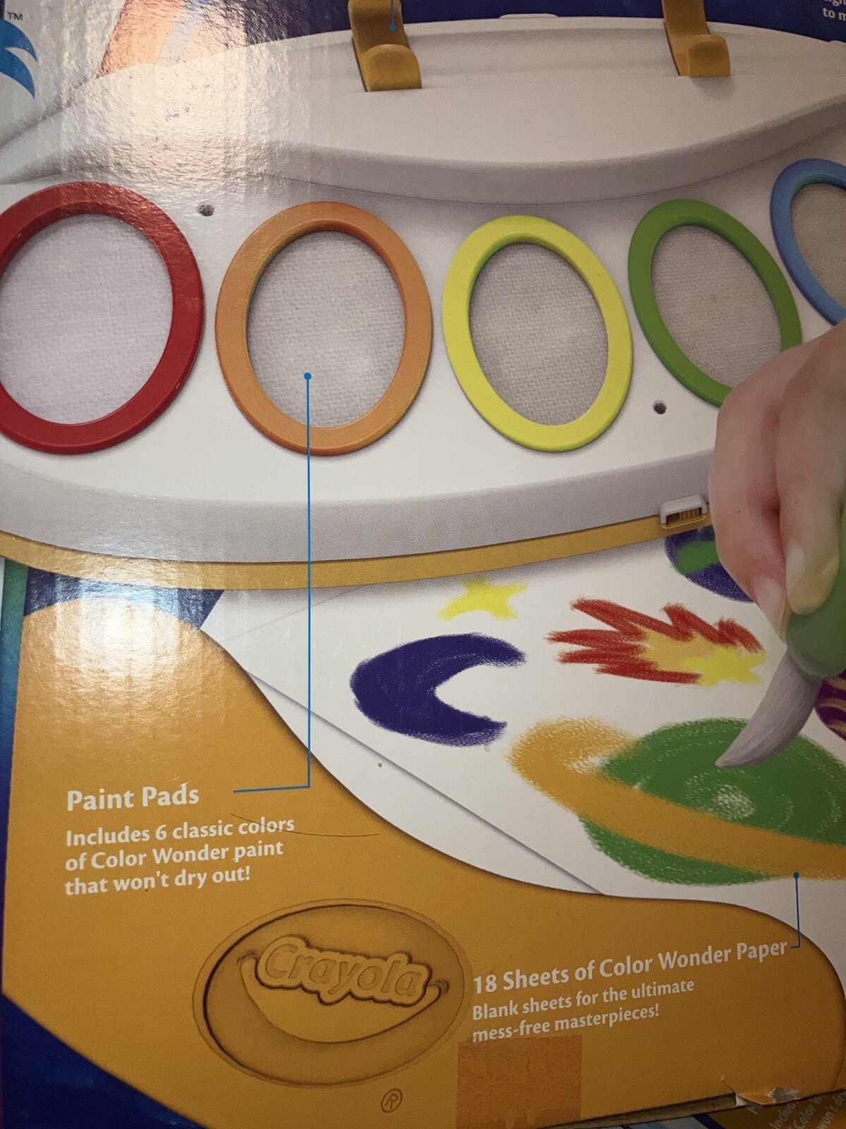 Crayola Color Wonder Magic Light Brush Art Set, Mess Free Washable