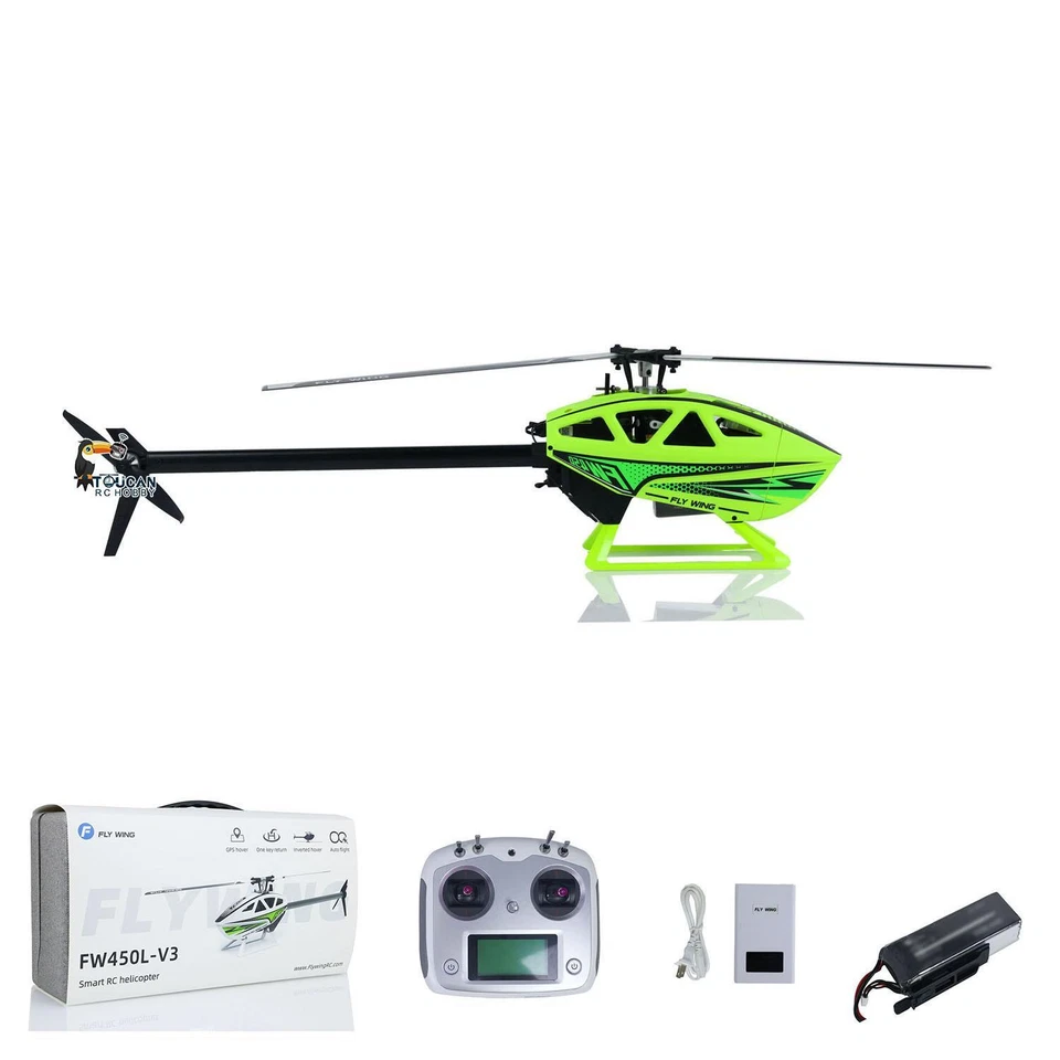 RC FLYWING 450L V3 Smart Helicopter RTF Drone GPS Hover Aerobatic One Key Return - Image 4 of 4