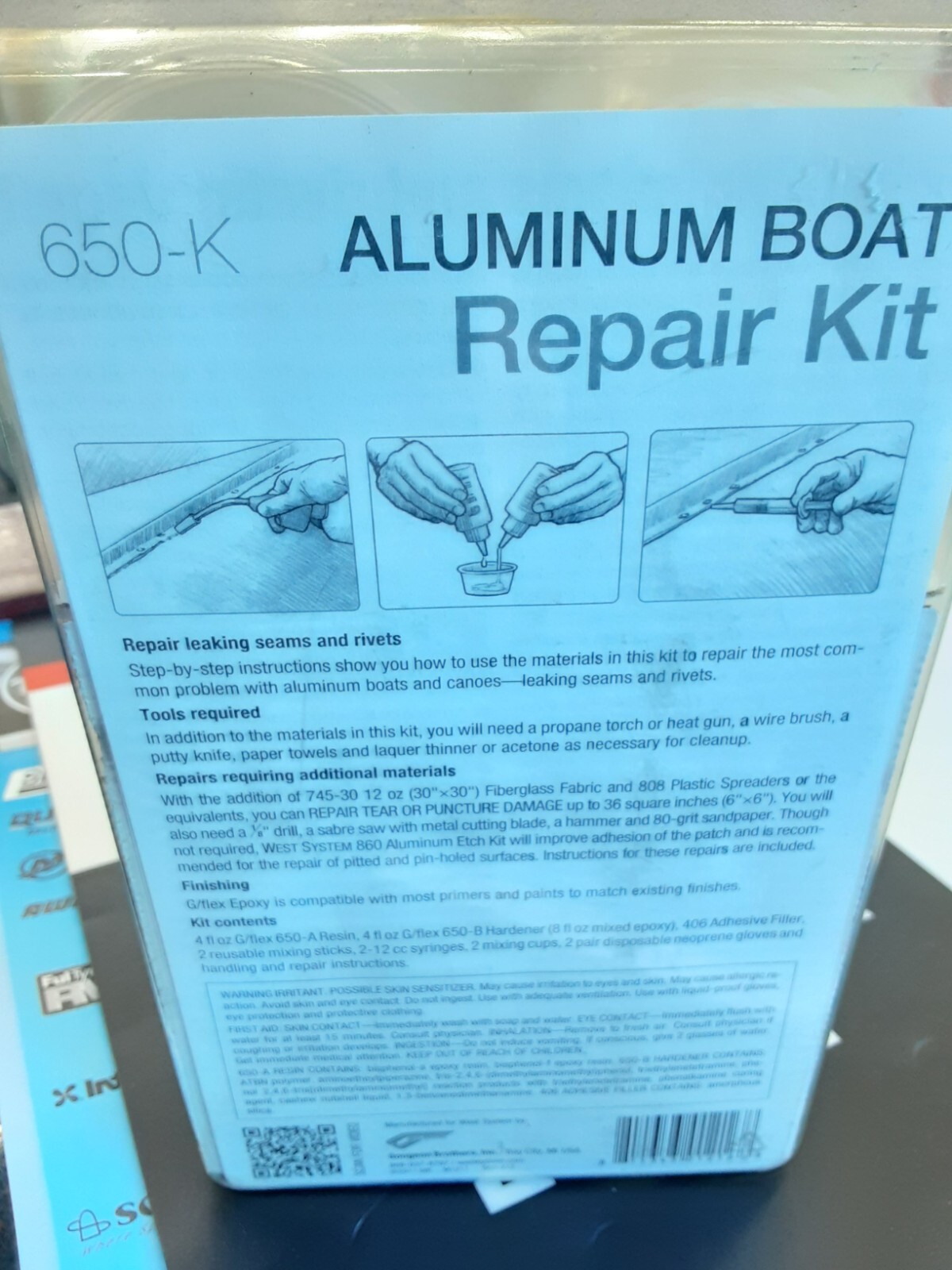 West System epoxy Aluminum Boat Repair Kit (650K) eBay