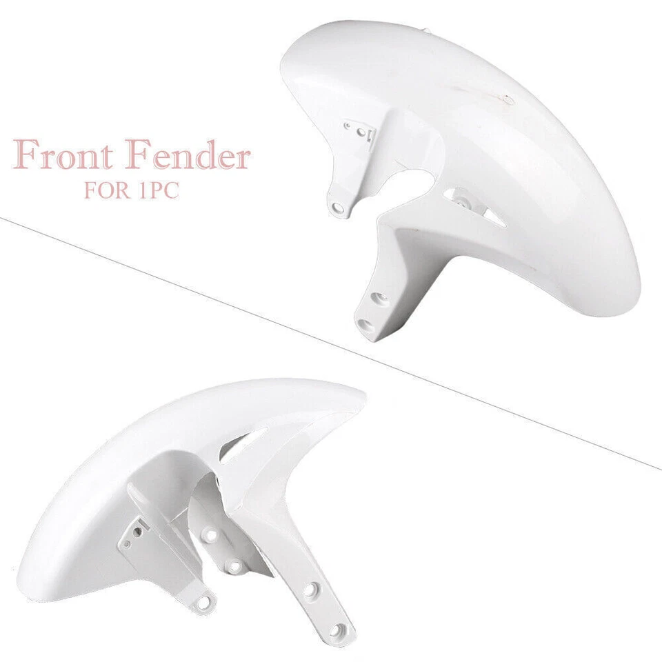 Guardabarros delantero de motocicleta para Honda 2006 2007 CBR1000RR blanco sin pintar Foto 3 de 4