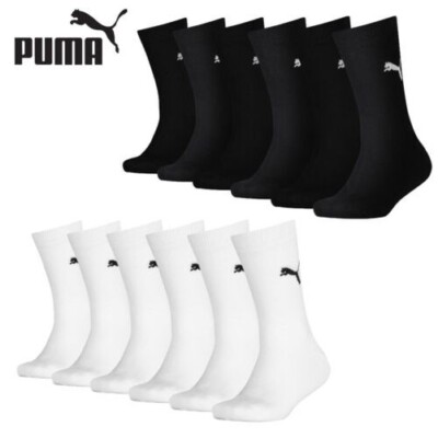 PUMA Kinder Socken Jungen Mädchen Baumwollreich Easy Rider Crew SPORTS (6 Paar)
