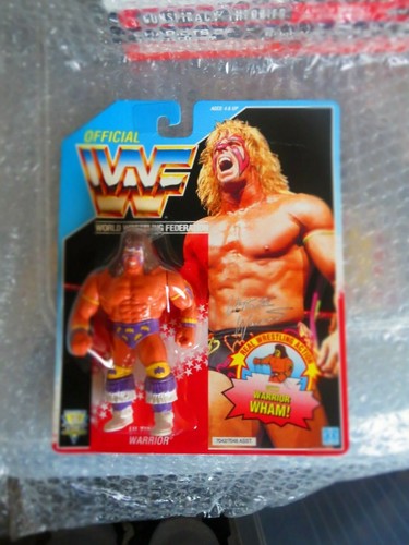 WWF Hasbro MOC Ultimate Warrior Series 3 Purple...