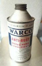 Warco Vtg RARE Water Pump Lubricant Can