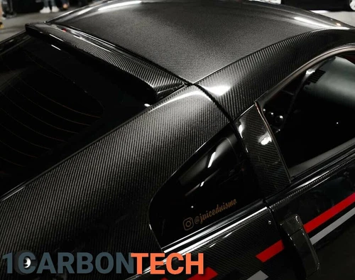 03-04-05-06-07-08 PURE CARBON FIBER TOP DOOR PILLARS FITS NISSAN 350Z 350 Z