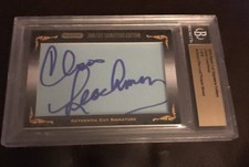 2010 LEAF RAZOR CUT SIGNATURE CLORIS LEACHMAN AUTO AUTOGRAPH 1/4 RARE