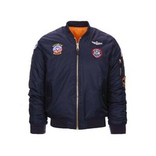 Bomber Militare da Bambino Imbottito MA-1 con Patch Flight Jacket USAF Fostex