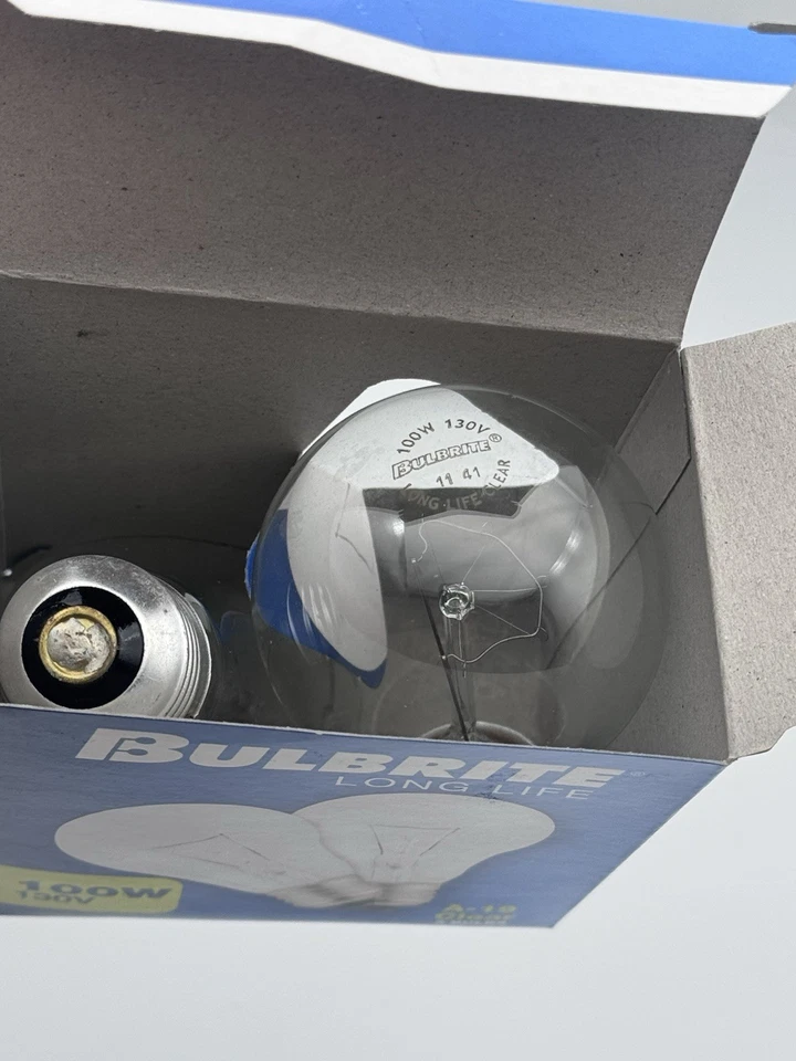 Bulbrite Long Life 100w A19 CLEAR Light Bulbs (2 Count) NON LED - Image 4 of 4
