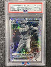 Adley Rutschman 2021 Bowman CHrome Prospects Black & White Mini Diamond PSA 10
