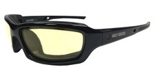 Harley-Davidson Men's Gym Time Performance Glasses, Yellow Polycarbonate Lens