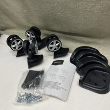 2 Pair Hardshell Spinner Luggage Replacement Suitcase Wheels New