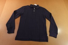 Gap Kids Boys XXL 14-16 Navvy Organic Cotton Uniform Long Sleeve Polo Shirt NWT